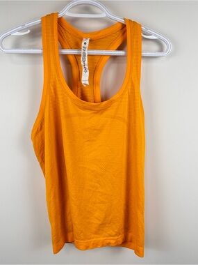 Lululemon Swiftly Tech Racerback Tank Orange Size 10 Running Yoga